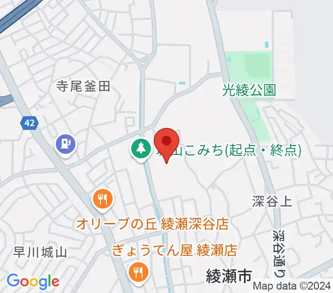 IIMURO GLASS綾瀬市民スポーツセンター陸上競技場の地図