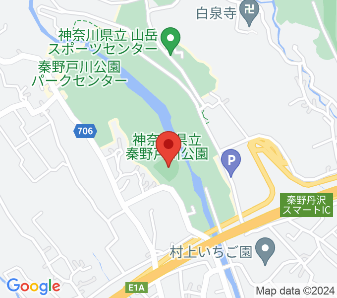 秦野戸川公園少年野球場の場所