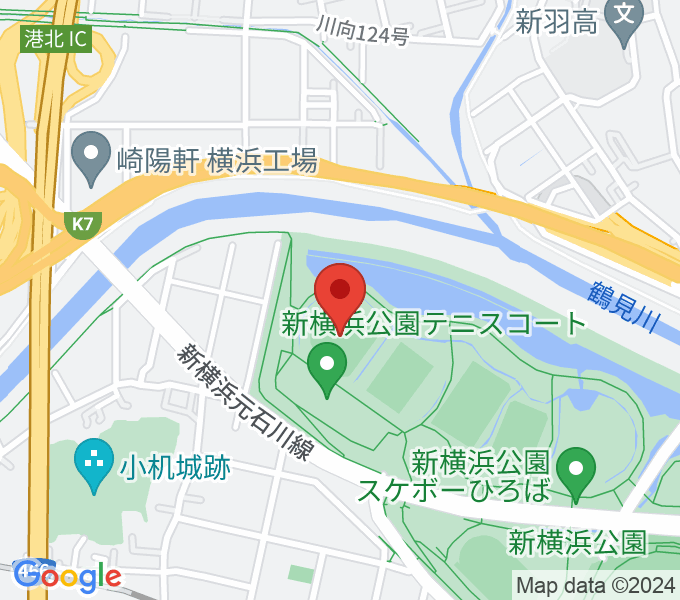  新横浜公園野球場の場所