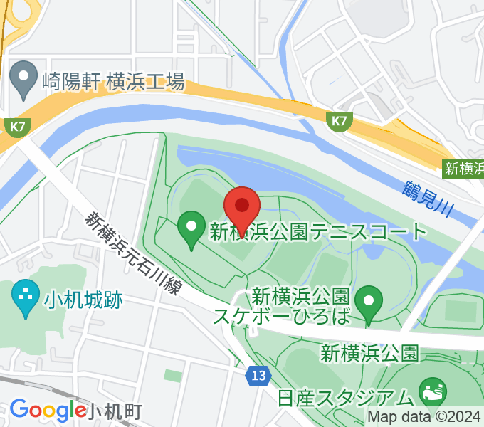  新横浜公園第1運動広場の場所