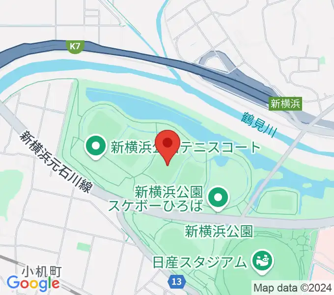 新横浜公園第2運動広場の地図