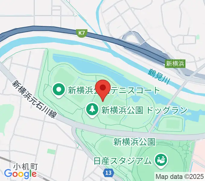 新横浜公園第2運動広場の地図