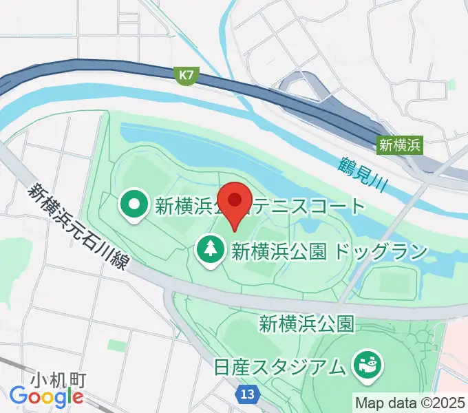 新横浜公園第2運動広場の地図
