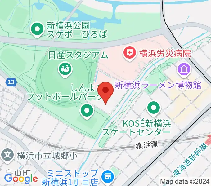 横浜ラポールの地図