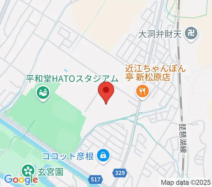 平和堂げんきっこフィールドの地図