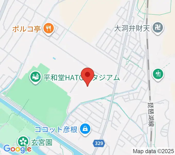 平和堂げんきっこフィールドの地図