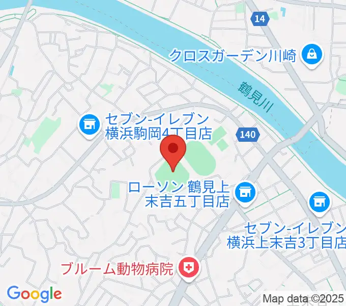 東芝総合グラウンド・野球場の地図