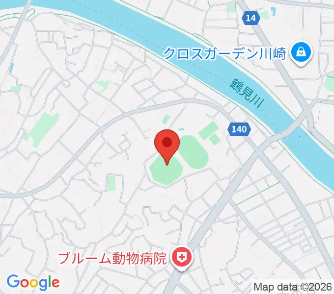 東芝総合グラウンド・野球場の地図