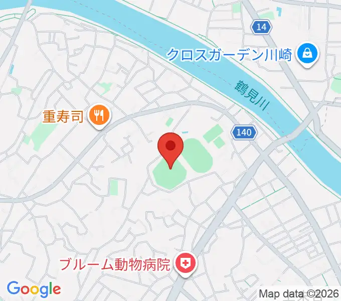 東芝総合グラウンド・野球場の地図