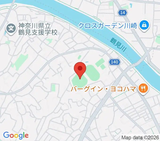 東芝総合グラウンド・野球場の地図