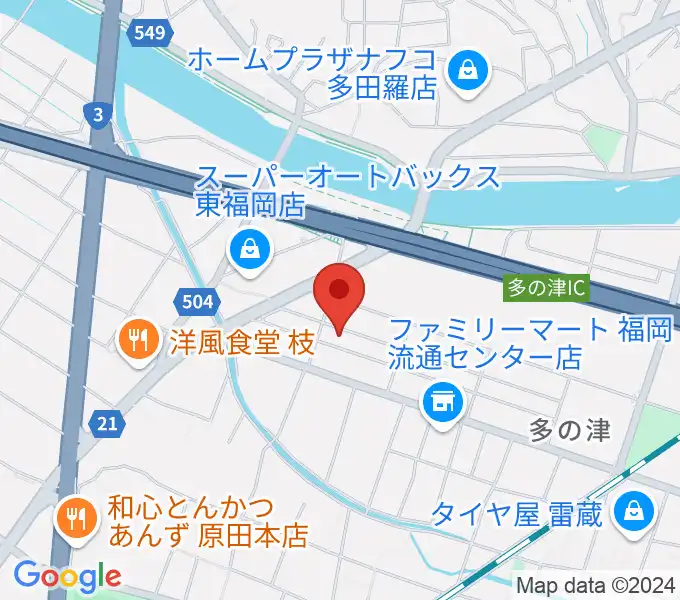 ナイスビームスタジオの地図