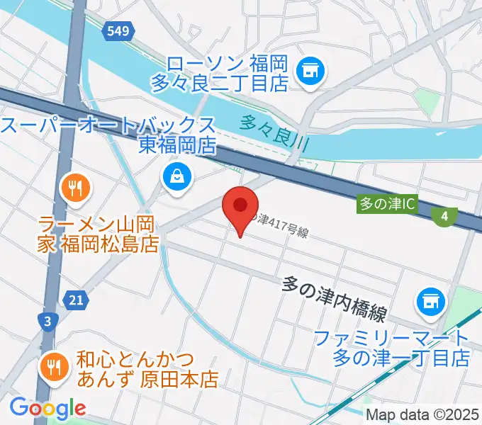 ナイスビームスタジオの地図