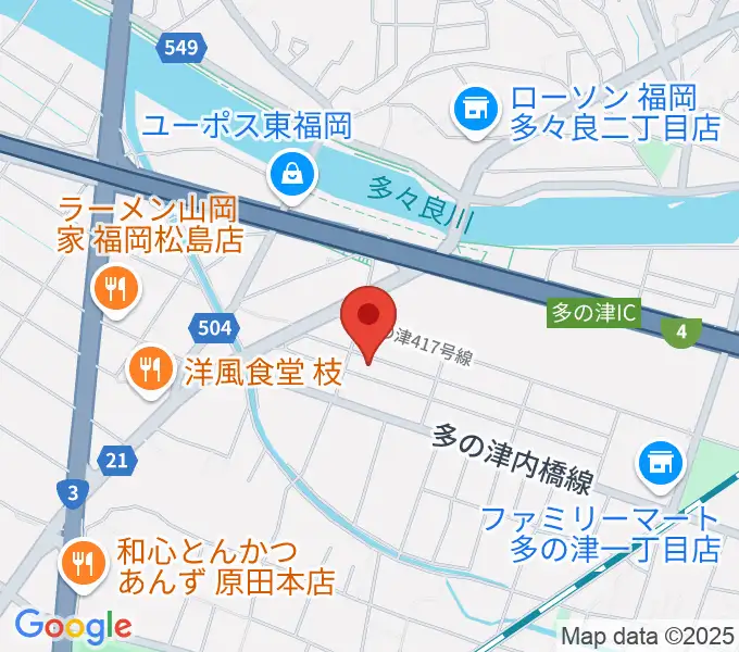 ナイスビームスタジオの地図