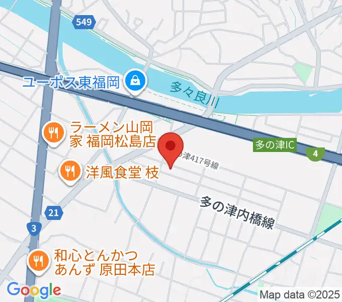 ナイスビームスタジオの地図
