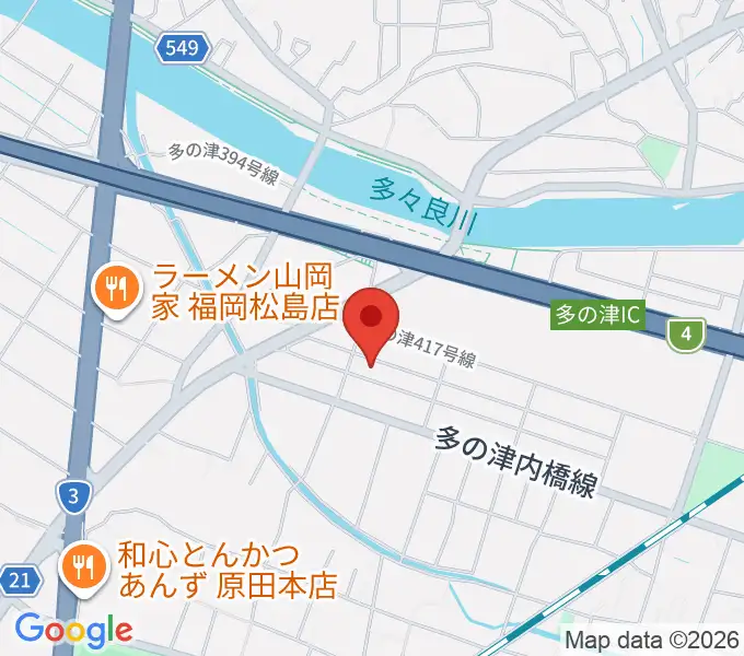 ナイスビームスタジオの地図