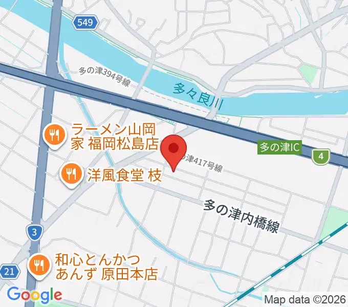 ナイスビームスタジオの地図