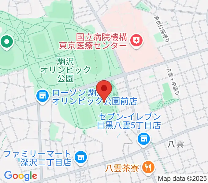 駒沢オリンピック公園軟式野球場の地図