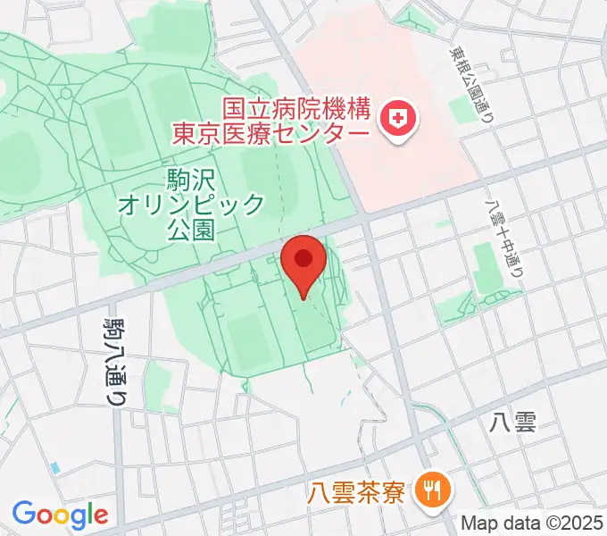 駒沢オリンピック公園軟式野球場の地図