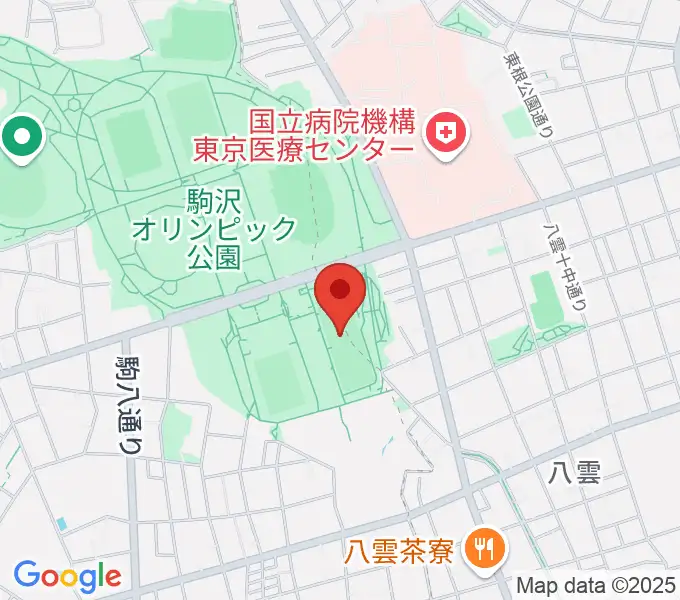 駒沢オリンピック公園軟式野球場の地図