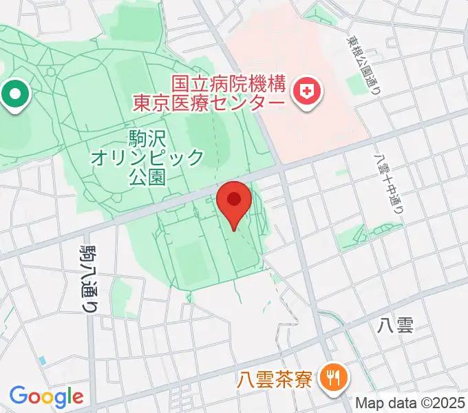 駒沢オリンピック公園軟式野球場の地図