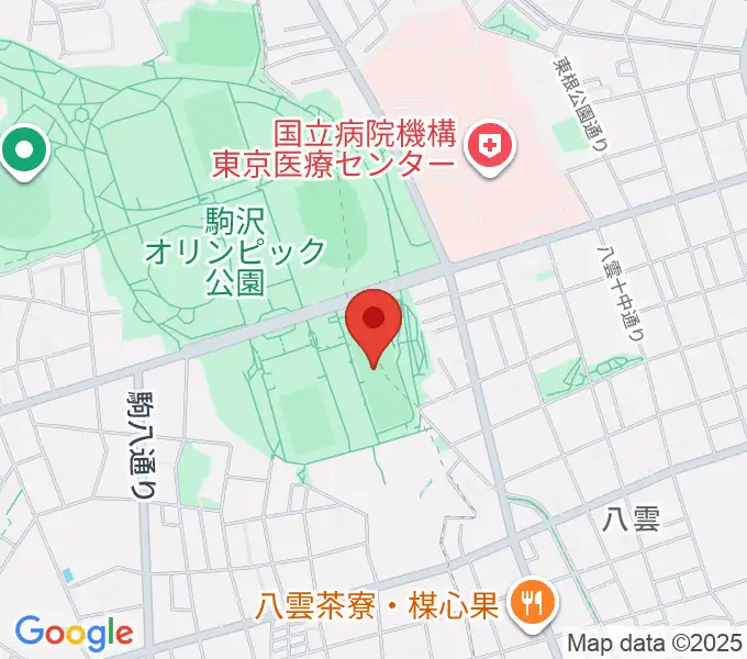 駒沢オリンピック公園軟式野球場の地図