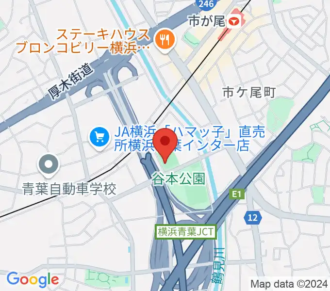 谷本公園多目的運動広場の地図