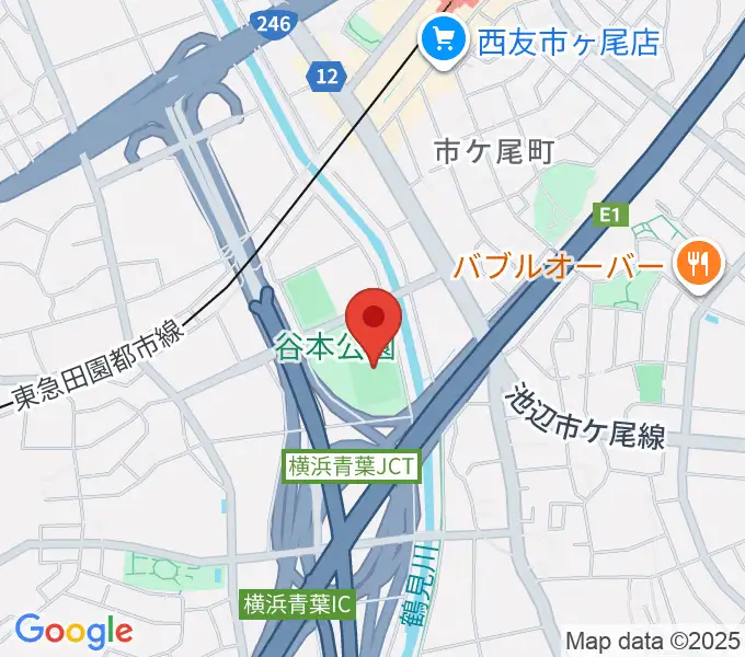 谷本公園球技場 の地図