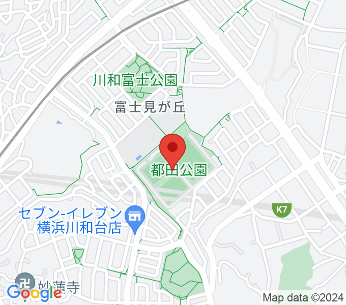 都田公園運動広場 の場所