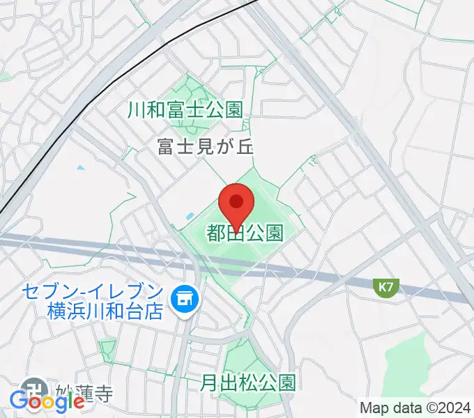 都田公園運動広場 の地図