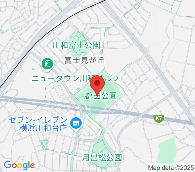 都田公園運動広場 の地図