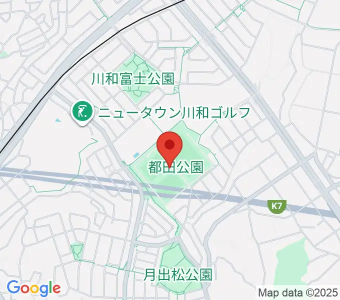 都田公園運動広場 の地図