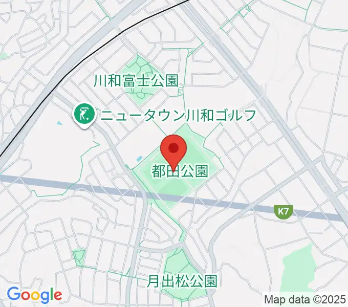 都田公園運動広場 の地図