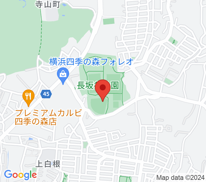 長坂谷公園野球場の場所
