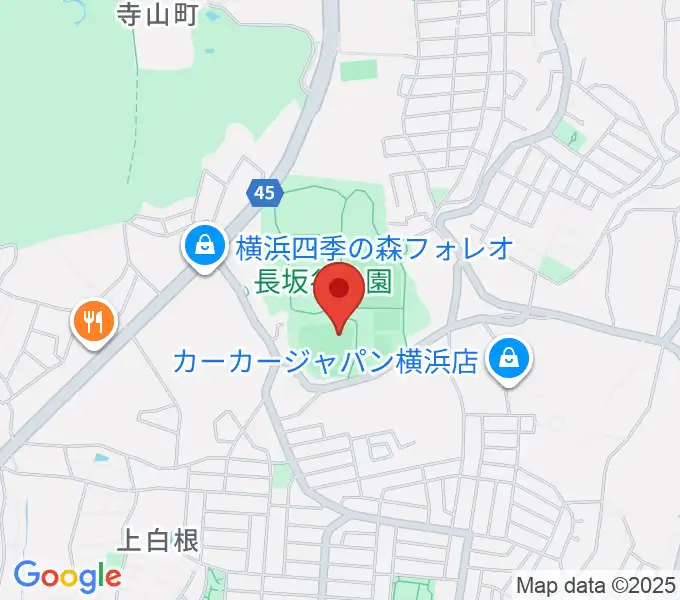 長坂谷公園野球場の地図