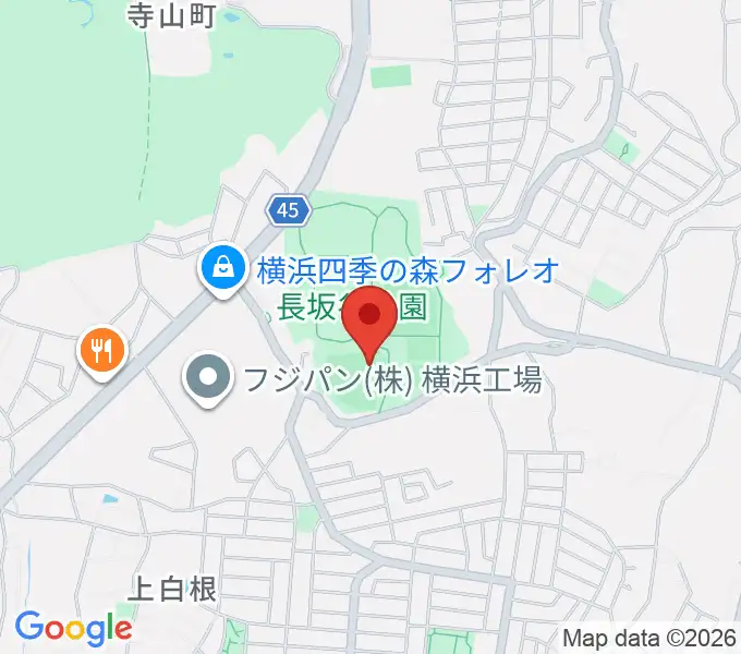 長坂谷公園野球場の地図