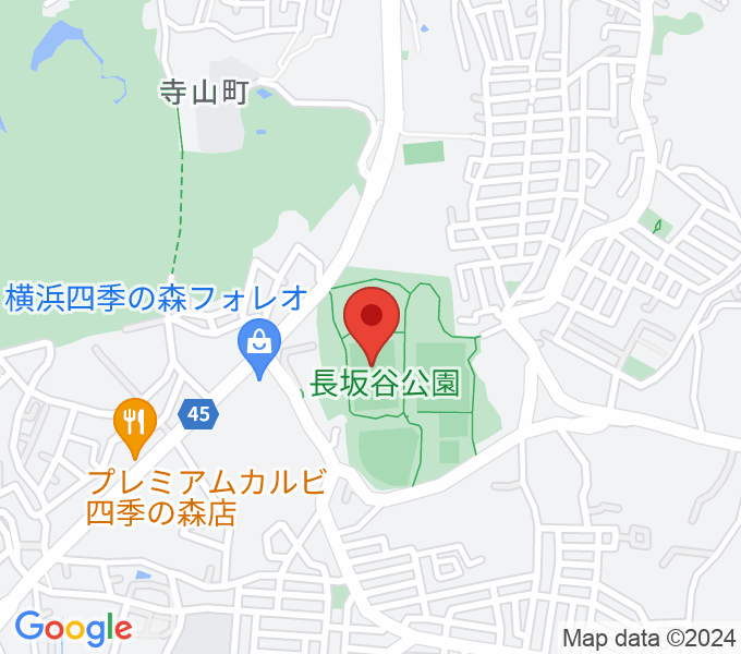 長坂谷公園運動広場 の場所
