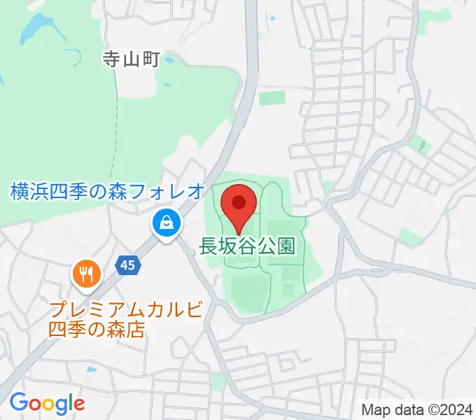 長坂谷公園運動広場 の地図