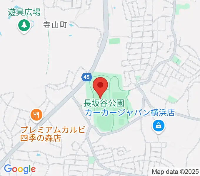 長坂谷公園運動広場 の地図
