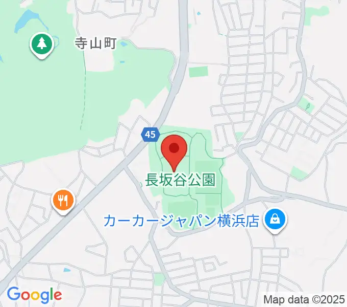 長坂谷公園運動広場 の地図