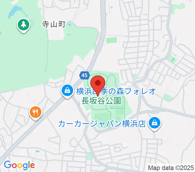 長坂谷公園運動広場 の地図