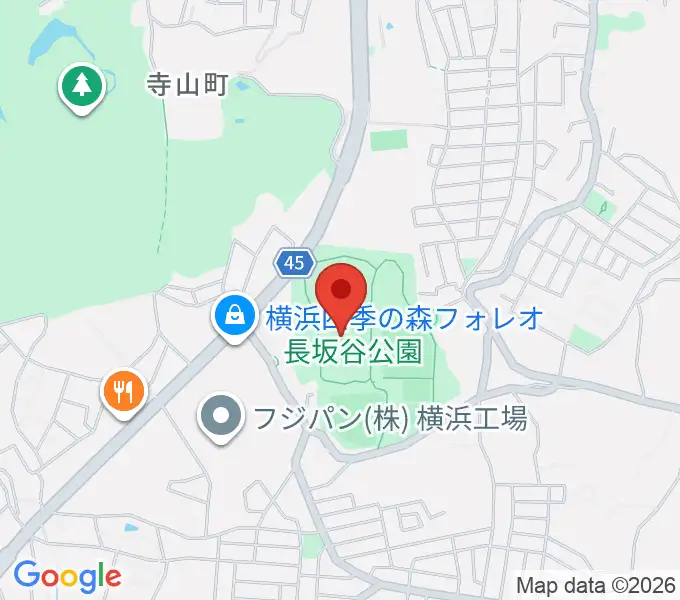 長坂谷公園運動広場の地図