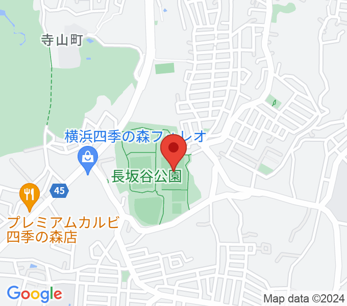 長坂谷公園多目的広場 の場所