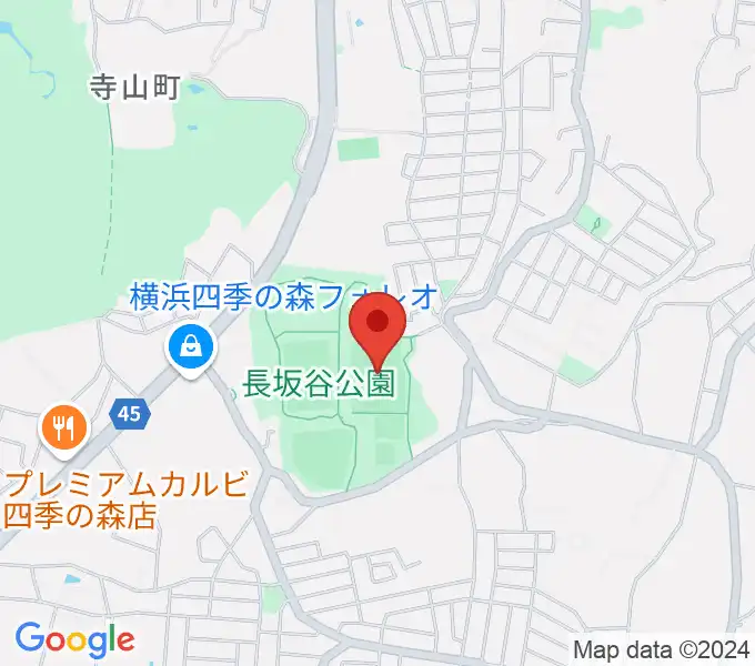 長坂谷公園多目的広場 の地図