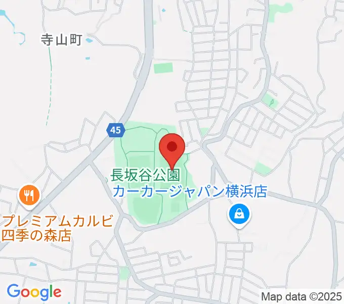 長坂谷公園多目的広場 の地図