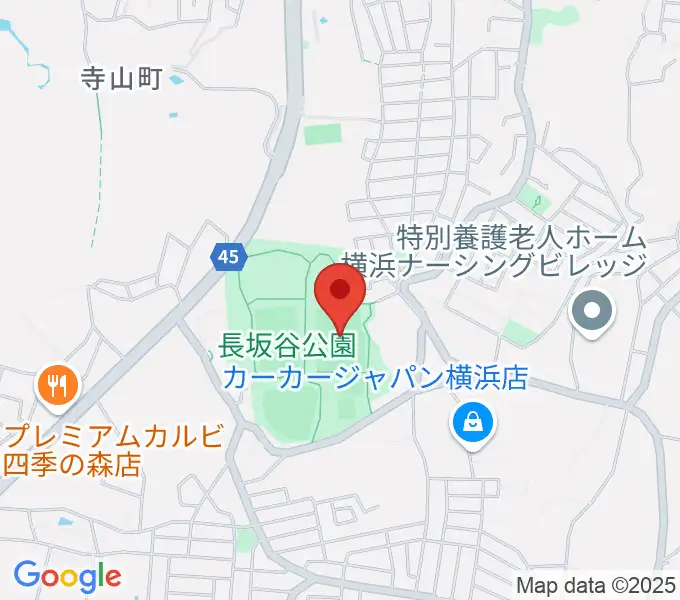 長坂谷公園多目的広場 の地図