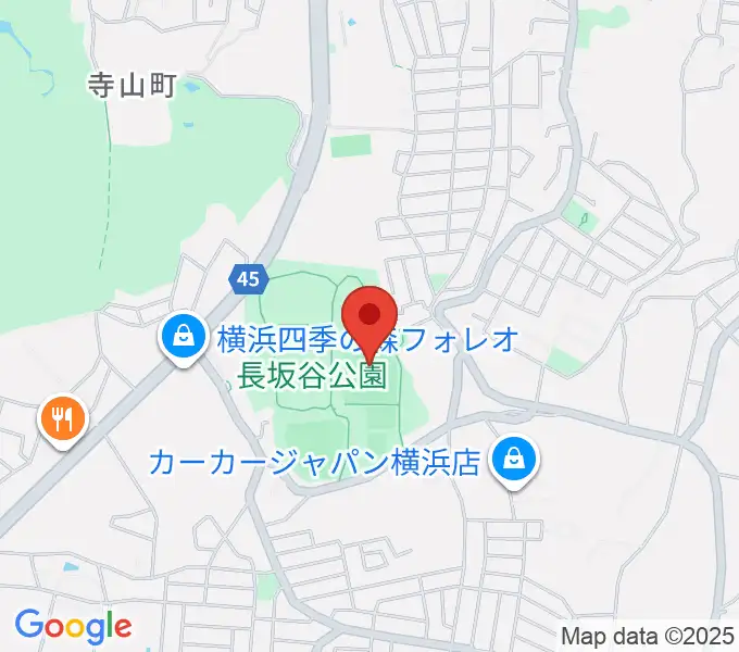 長坂谷公園多目的広場 の地図
