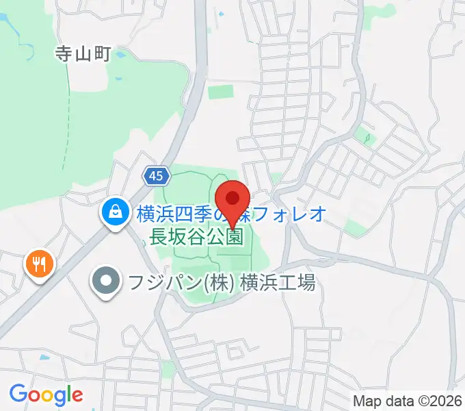 長坂谷公園多目的広場の地図