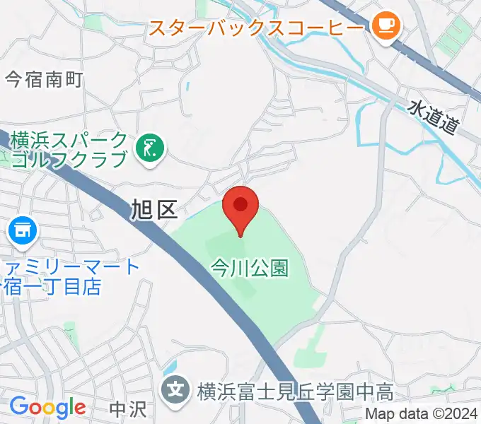 今川公園野球場 の地図