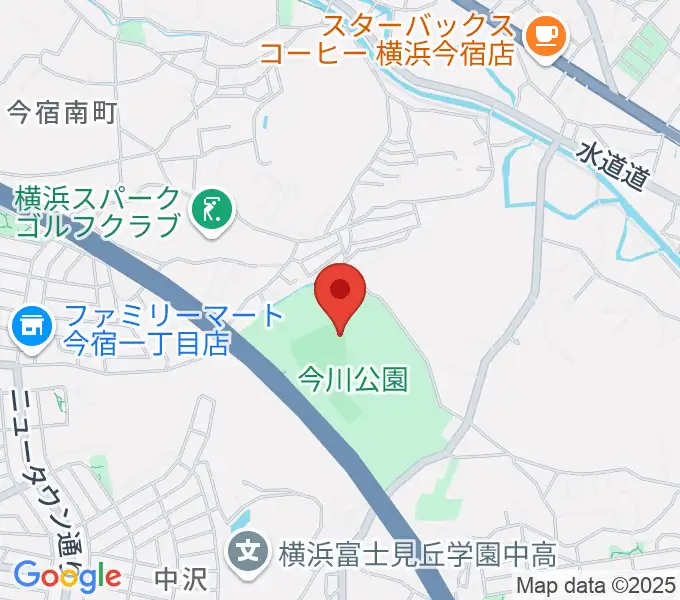 今川公園野球場 の地図