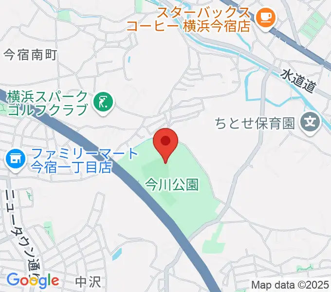 今川公園野球場 の地図